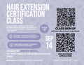 Brookhaven, MS (September 14) Hair Extension Certification Class Deposit